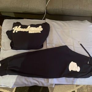 Handmade NY sweat suit, size medium
